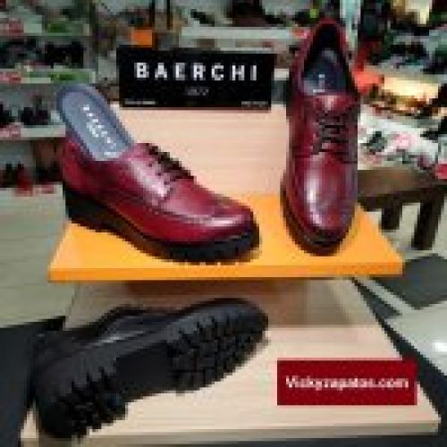 Zapato Oxford de Piel BAERCHI 60100 AZOR Todo Moda Otoño Invierno 22 Hecho en España San Fernando de Henares