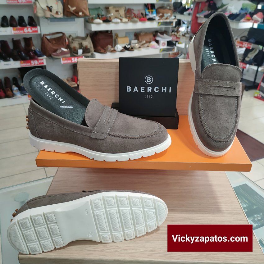 Mocasín en Piel BAERCHI 5712 HECHOS EN ESPAÑA Calidad y Confort Primavera 24 Coslada