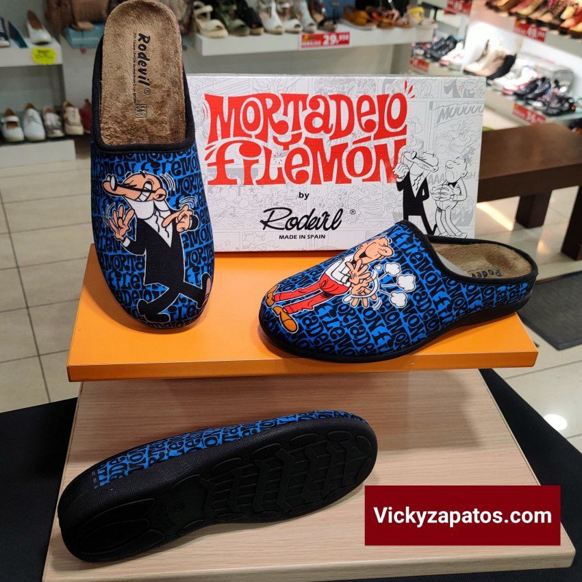 Zapatillas de Mortadelo y Filemon Con Plantilla Extraíble KOMPAS 539 HECHAS EN ESPAÑA MADRID