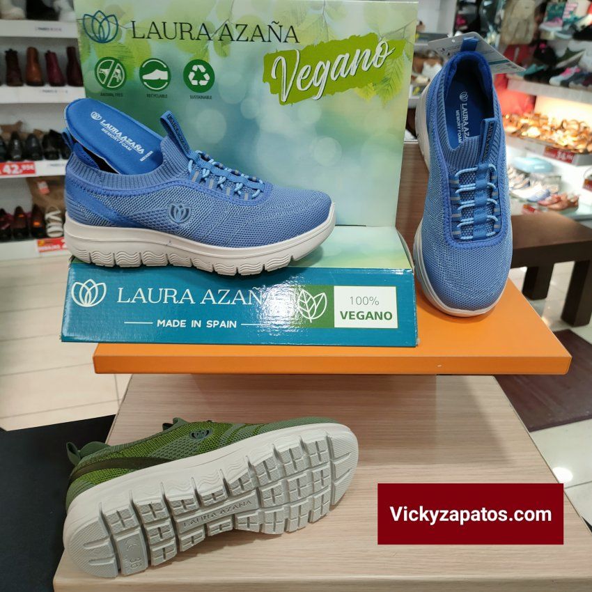 Deportiva Casual Elástica de Calcetín LAURA AZAÑA 24518 Con Memory Foam En Madrid