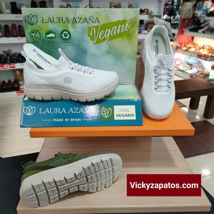 Deportiva Casual Elástica de Calcetín LAURA AZAÑA 24518 Con Memory Foam En  San Fernando