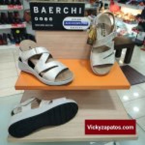 Sandalia de Piel con Plantilla Extraíble Anchas Especiales BAERCHI 61651 MARTA