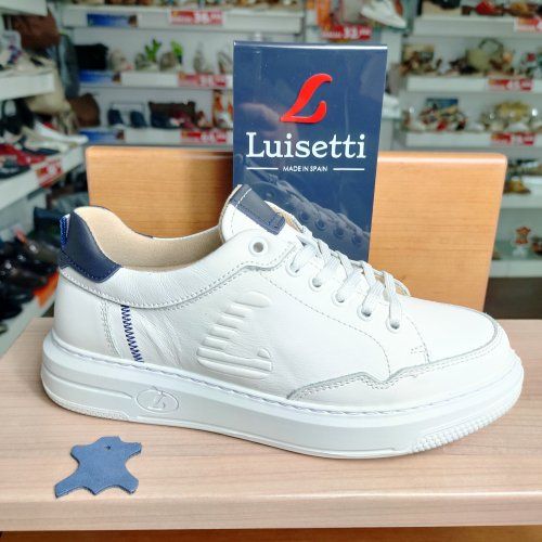Luisetti 39200 – Deportivo casual de piel para hombre, Color Blanco con plantilla Memory Foam | VickyZapatos Luisetti 39200 – Deportivo casual de piel para hombre, Color Blanco con plantilla Memory Foam | VickyZapatos