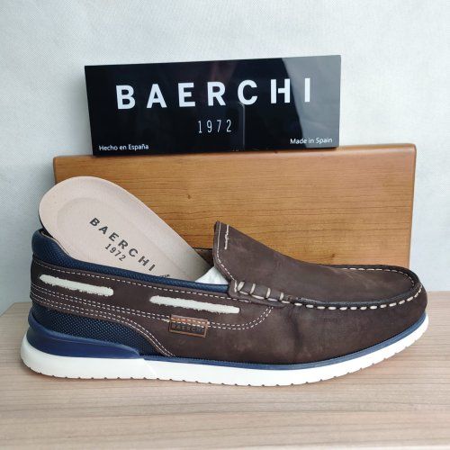 Zapato Náutico de Piel Napa Marrón BAERCHI 3101 – Hechos en España Zapato Náutico de Piel Napa Marrón BAERCHI 3101 – Hechos en España