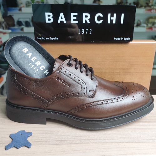 Zapato Confort de Piel Picado en Marrón y Negro BAERCHI 1162 DACIA | Vickyzapatos Zapato Confort de Piel Picado en Marrón y Negro BAERCHI 1162 DACIA | Vickyzapatos