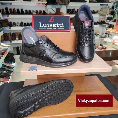 Zapato Casual con Cordón en Piel LUISETTÍ 36201 Otoño Invierno Hecho en España