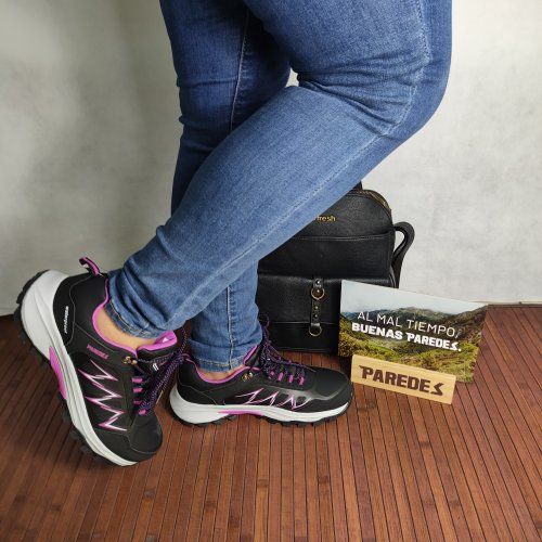 Zapatilla Trekking Mujer PAREDES ARAMA LT26108 Negro Zapatilla Trekking Mujer PAREDES ARAMA LT26108 Negro