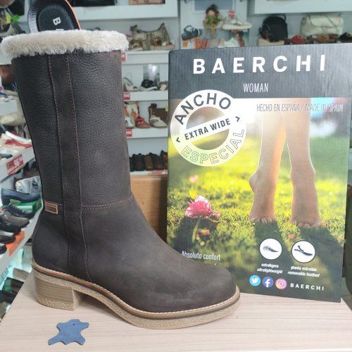 Bota Casual en Piel Nobuk BAERCHI 60302 ZEBRA en Marrón y Kakí | VICKYZAPATOS Bota Casual en Piel Nobuk BAERCHI 60302 ZEBRA en Marrón y Kakí | VICKYZAPATOS
