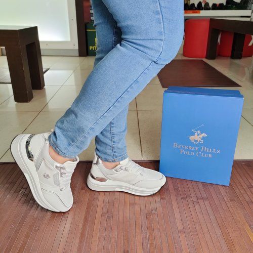 Beverly Hills Polo Club Sophia Mix – Deportivo casual de mujer con cuña baja   VICKY Zapatos Beverly Hills Polo Club Sophia Mix – Deportivo casual de mujer con cuña baja   VICKY Zapatos
