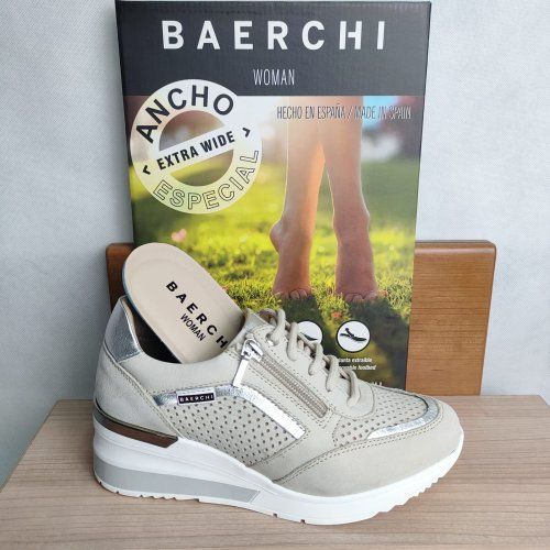 Deportivo Casual de Piel Nobuck con Cremallera BAERCHI WOMAN 39012 – Hecho en España Deportivo Casual de Piel Nobuck con Cremallera BAERCHI WOMAN 39012 – Hecho en España